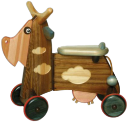 mucca-in-legno