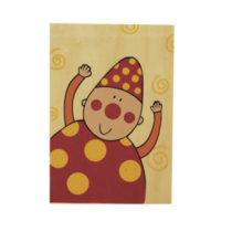 cartolina-in-legno-clown