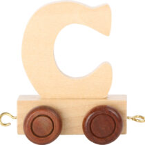 lettera C trenino in legno