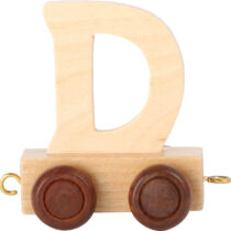 lettera D trenino in legno