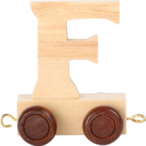 lettera F trenino in legno