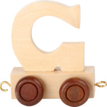 lettera G trenino in legno