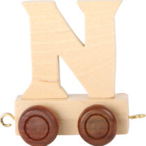 lettera N trenino in legno