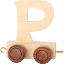 lettera P trenino in legno