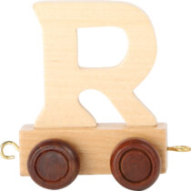 lettera R trenino in legno