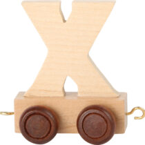 lettera X trenino in legno